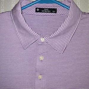 Members Mark polo , large , lavender stripe